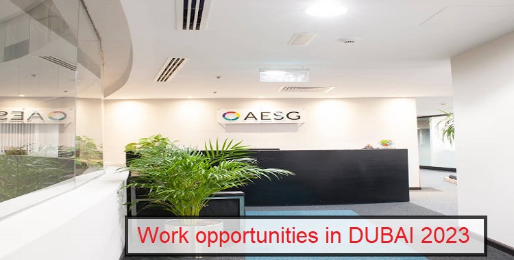 Work opportunities in DUBAI