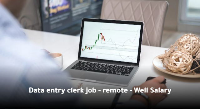 Data entry clerk job – remote – Well Salary