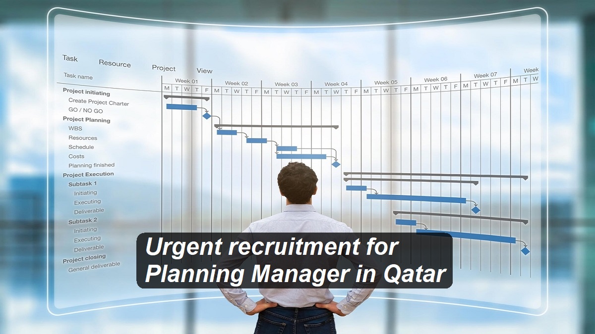 Urgent recruitment for Planning Manager in Qatar