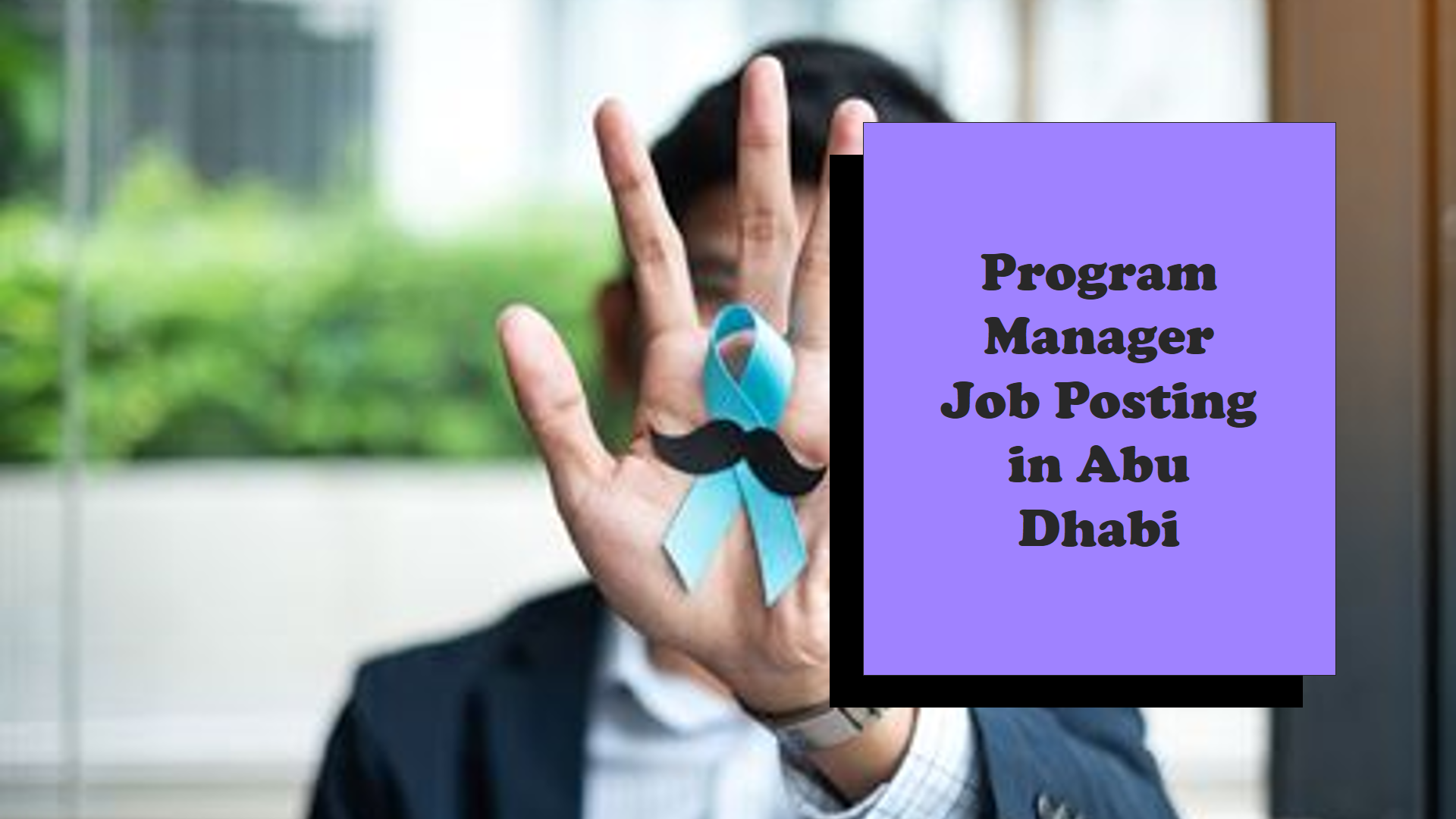 Program Manager jobs in Abu Dhabi for all nationalities with salary 3500 AED