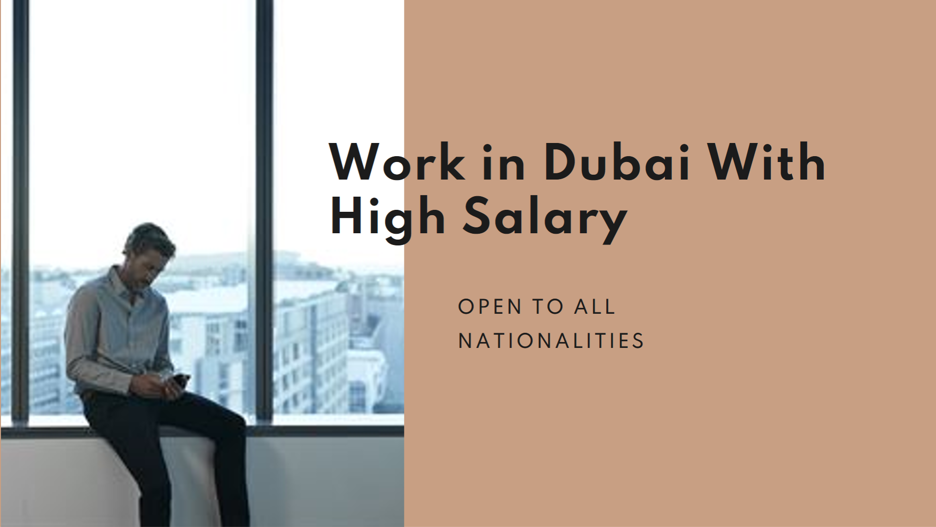 work in dubai for all nationalities with salary 20,000 to 25,000 AED