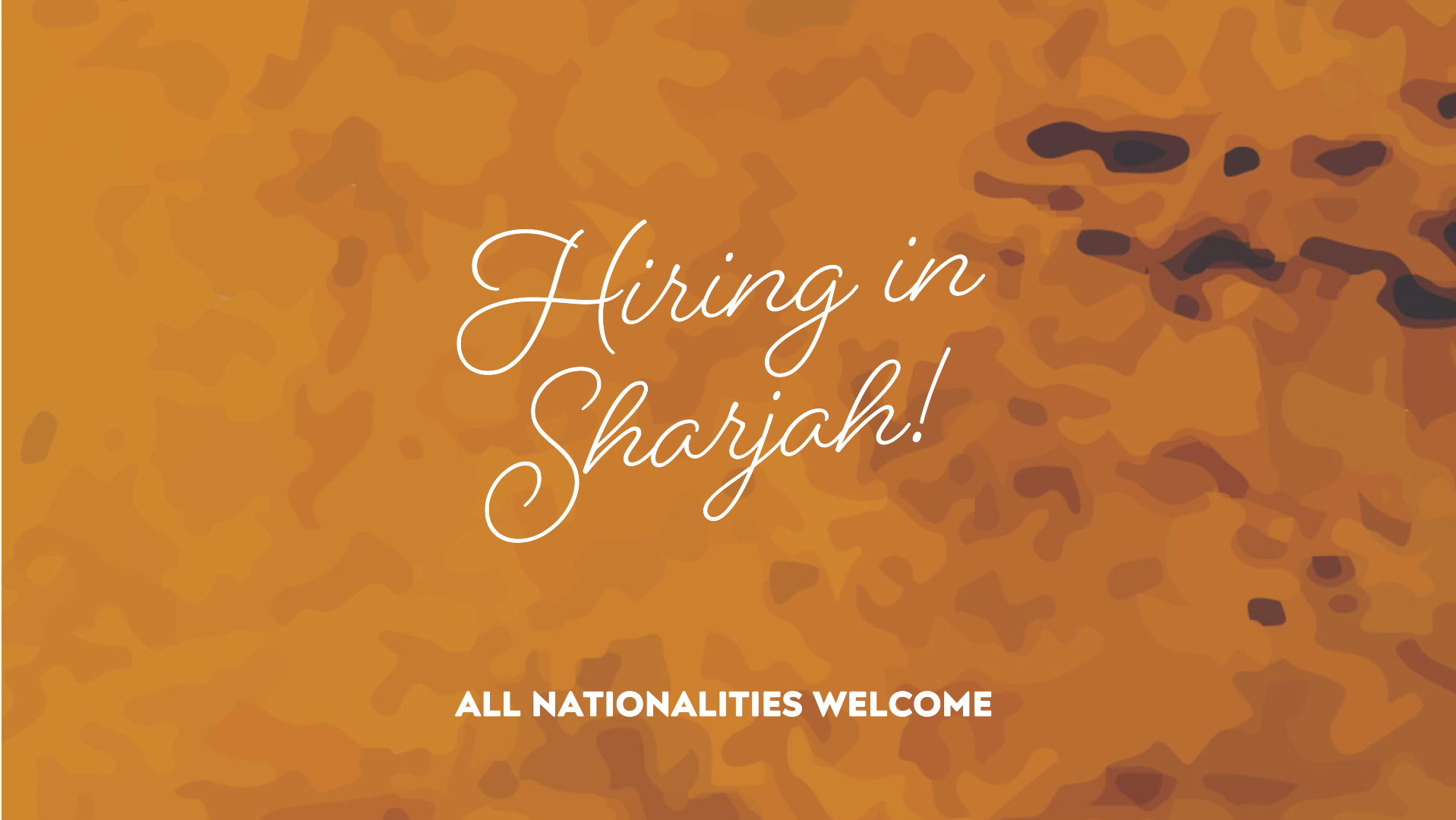 hiring in sharjah for all nationalities with salary 3500 to 4000 AED
