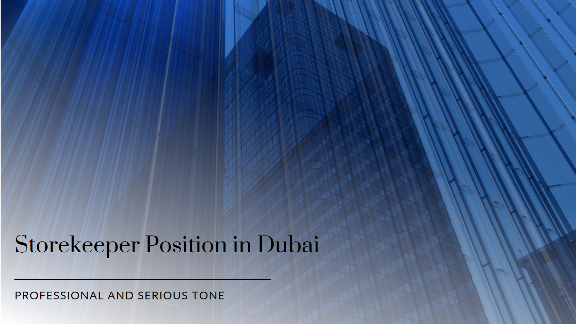 Jobs in Dubai for all nationalities