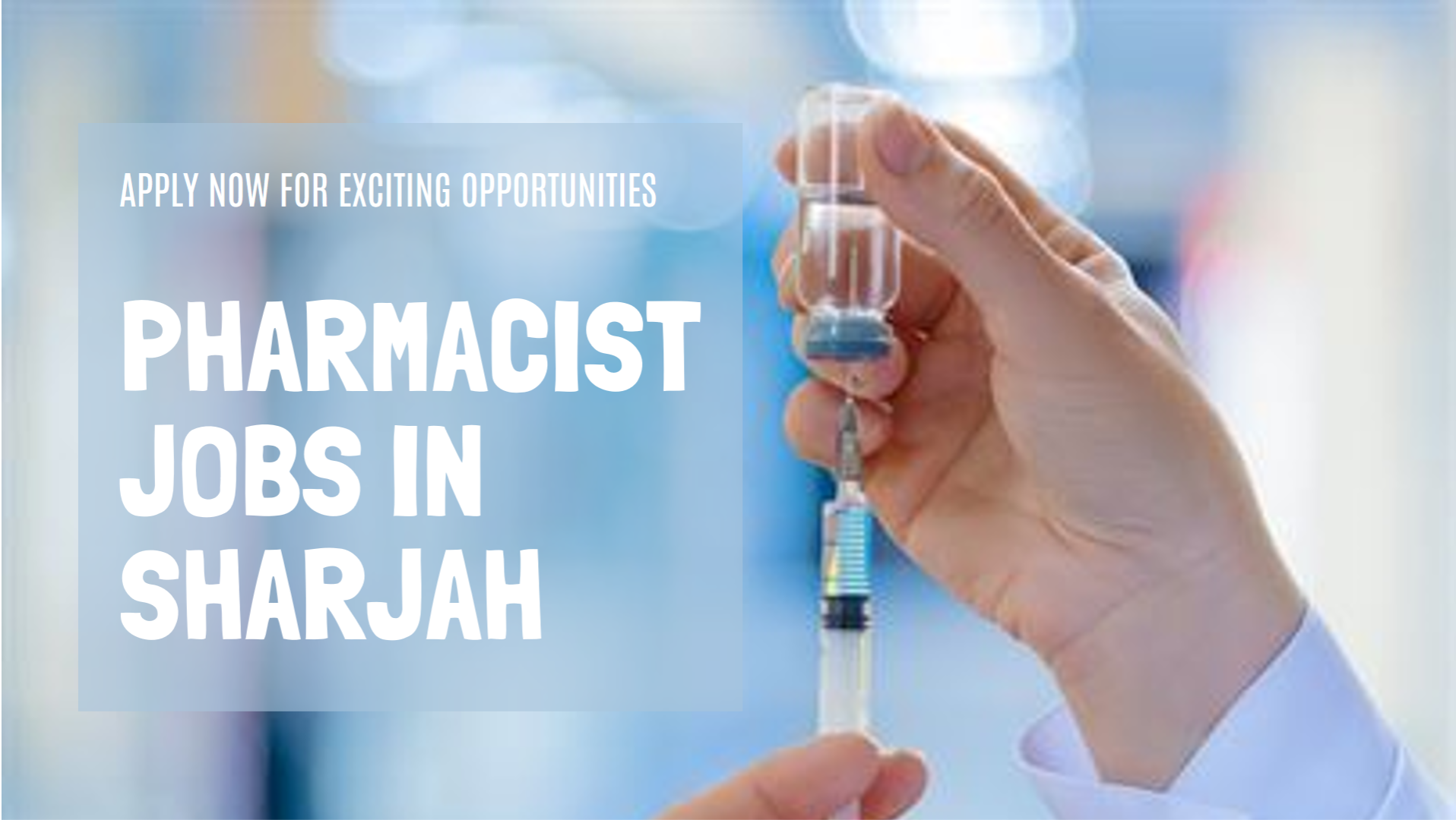 pharmacist jobs in sharjah