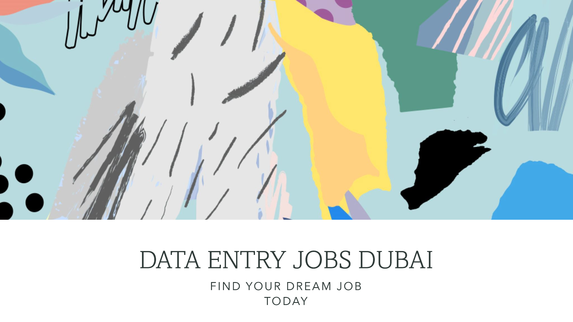 Data Entry jobs Dubai