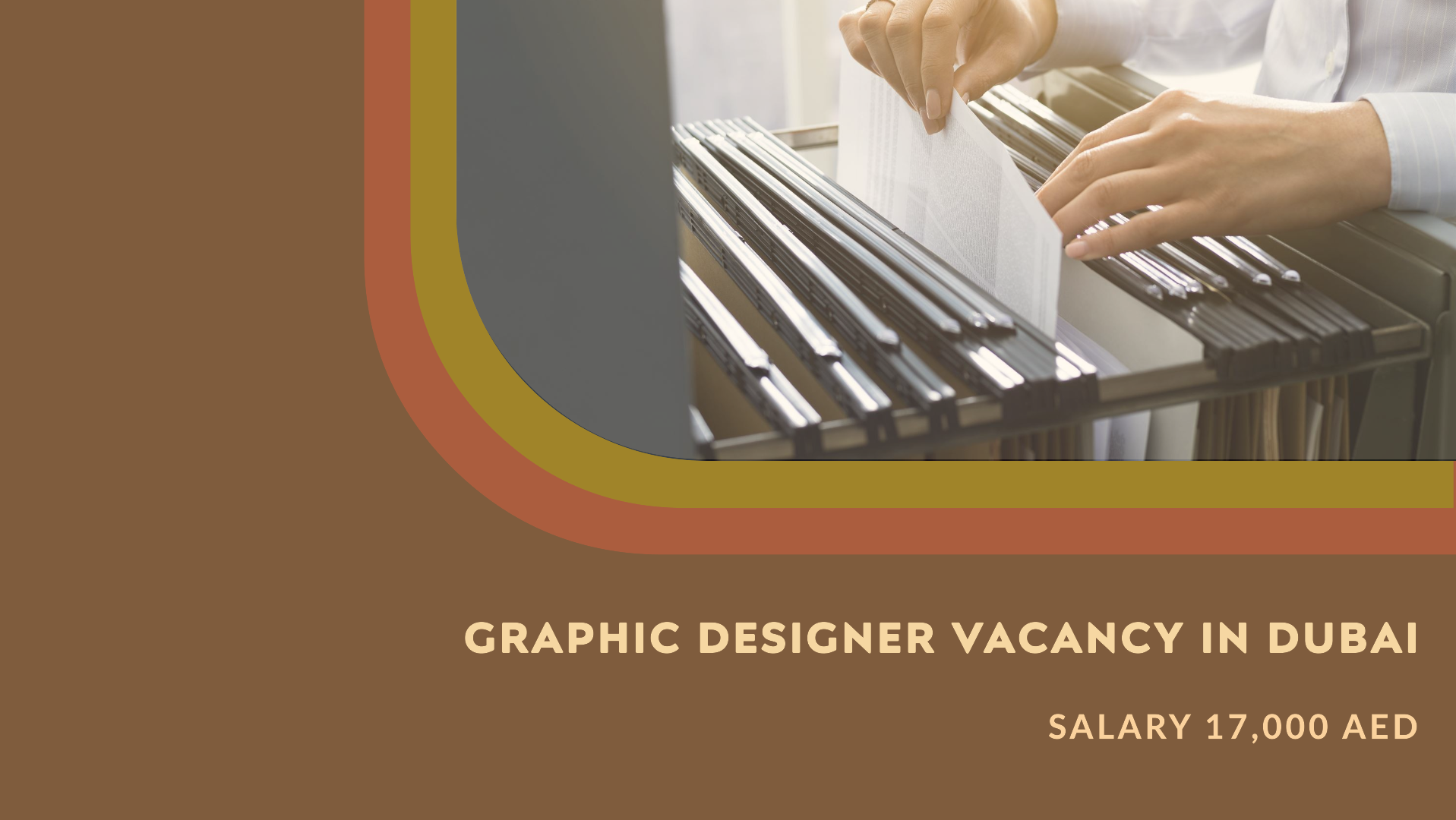 Graphic Designer vacancy in Dubai | Salary 17,000 AED
