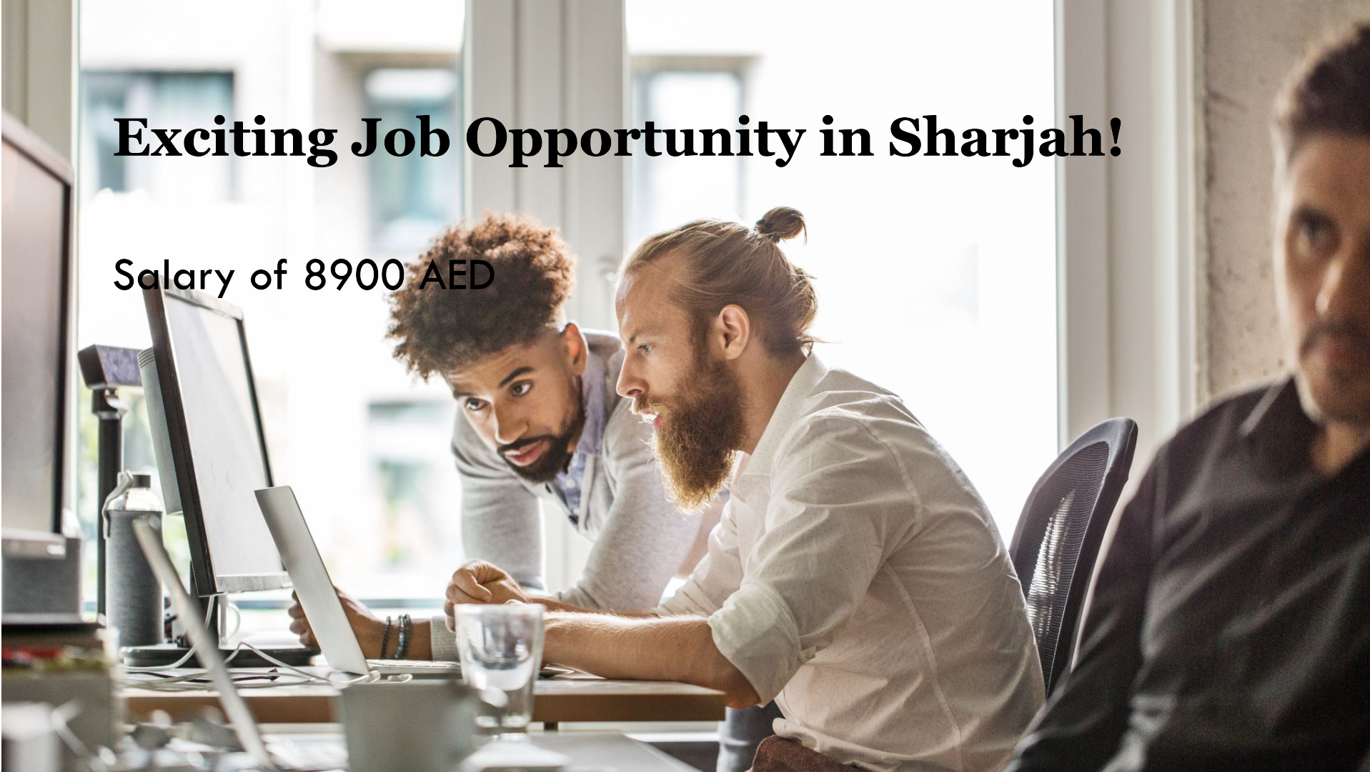 Sharjah job vacancy today with salary 8900 AED