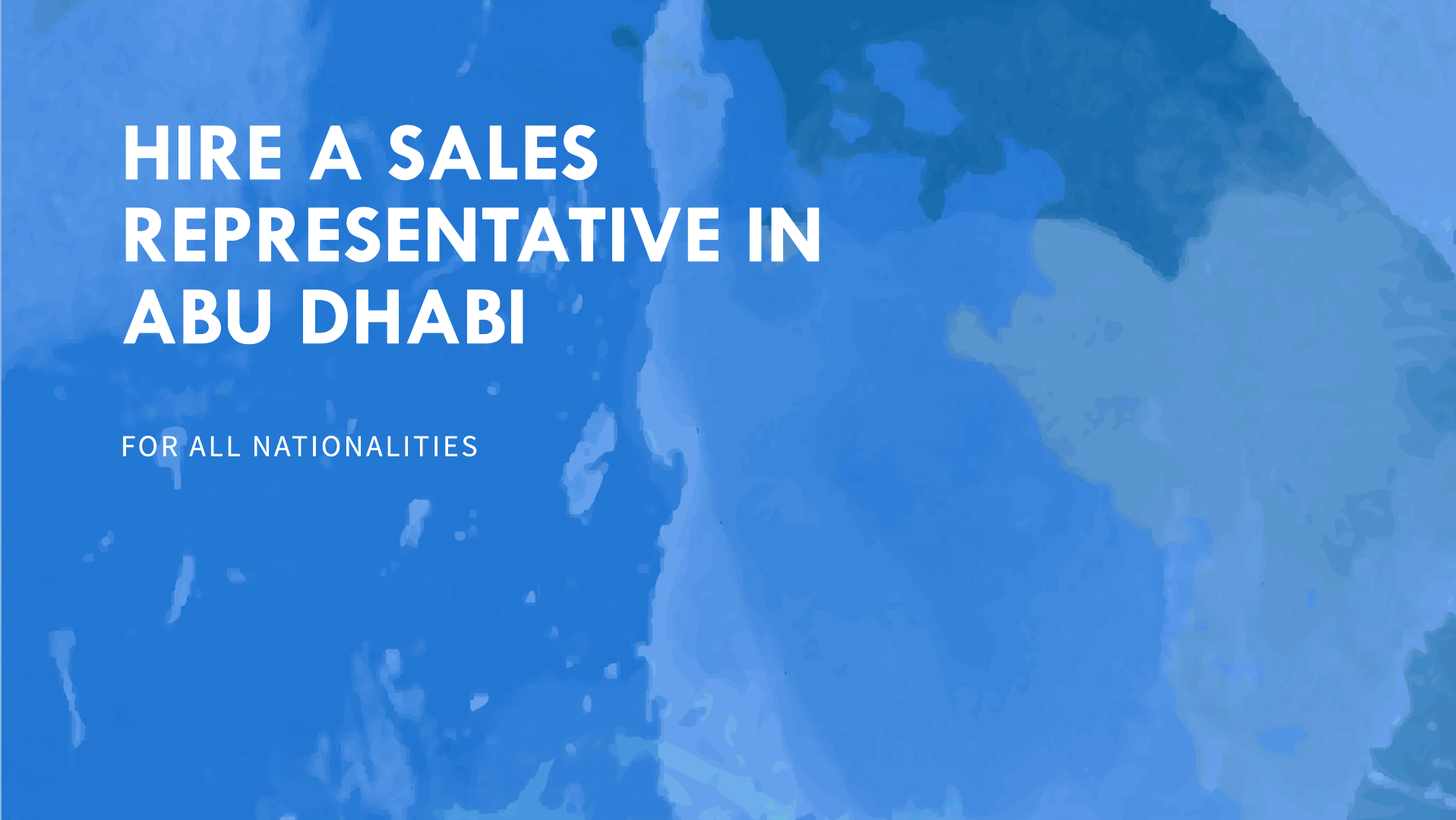 sales representative abu dhabi for all nationalities