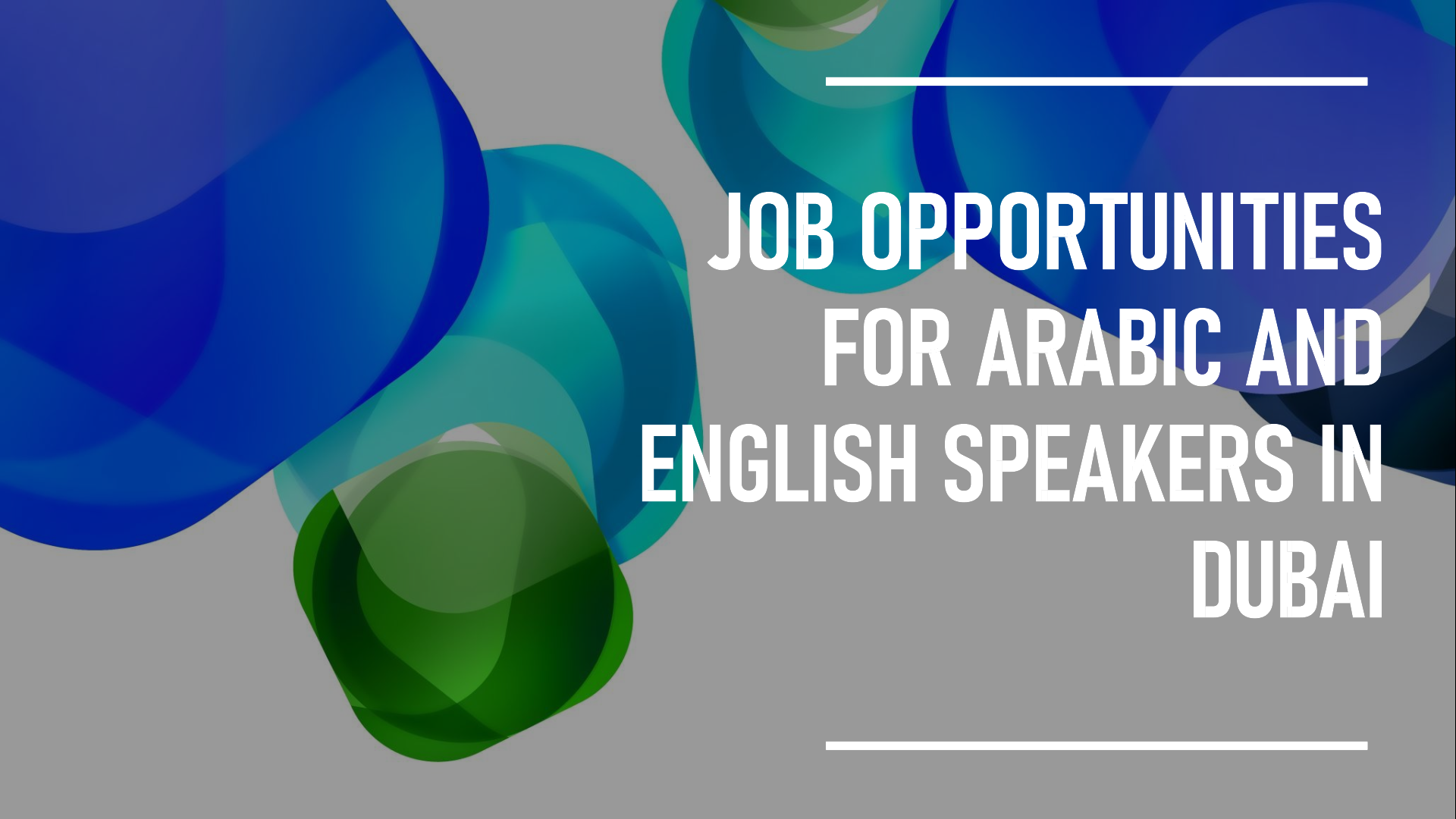 Job opportunities for Arabic and English speakers in Dubai