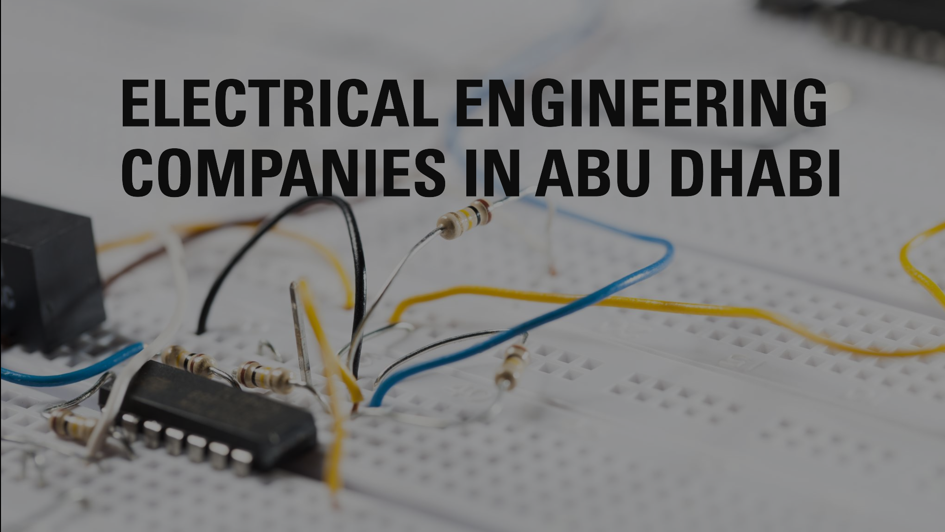 electrical engineering companies in abu dhabi