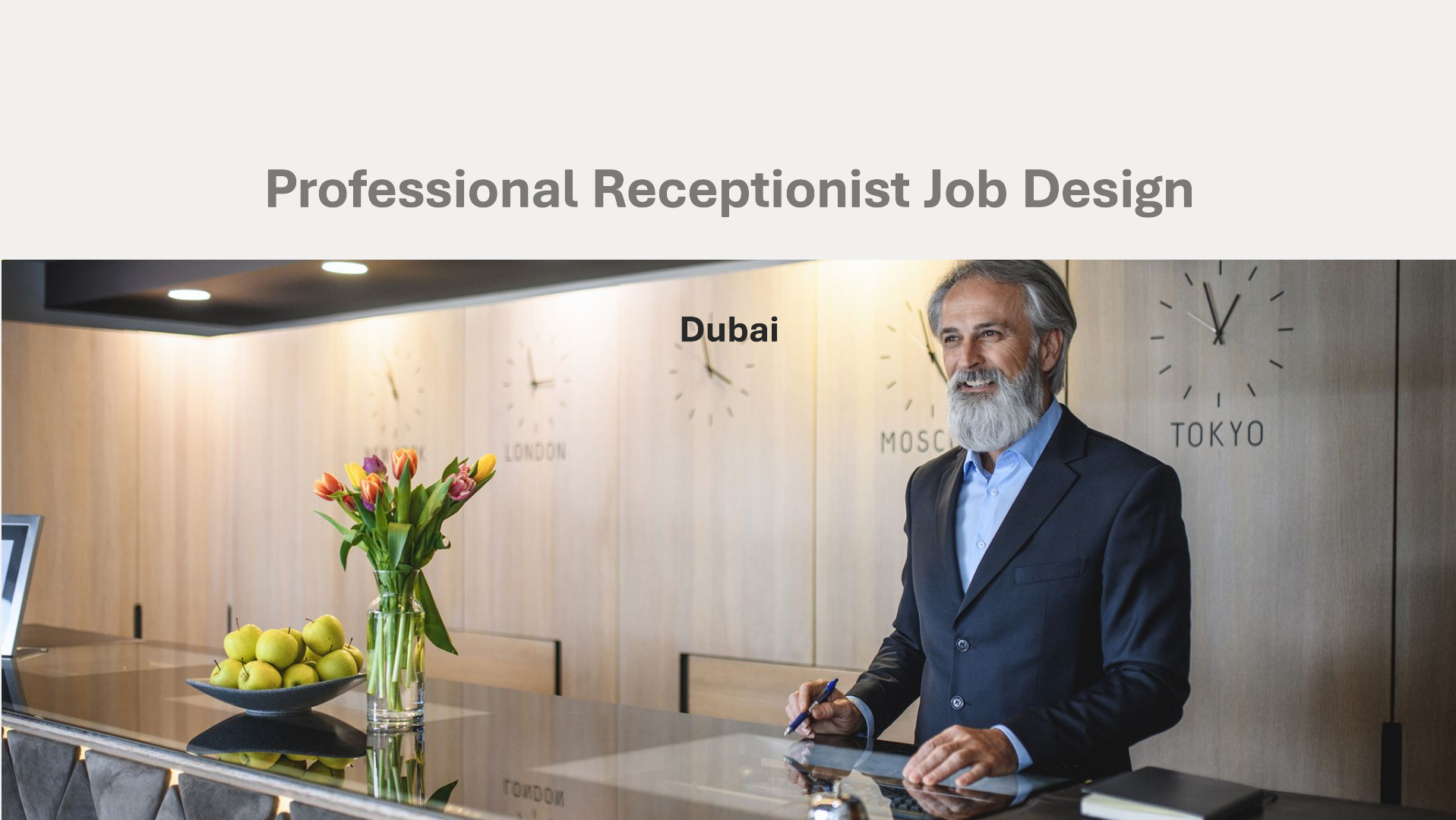 Receptionist jobs Dubai | Open to all nationalities