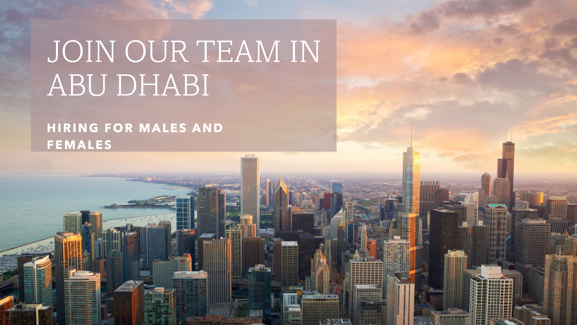 hiring in abu dhabi for males and females