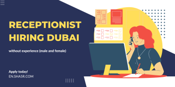 Receptionist hiring Dubai without experience (male and female)