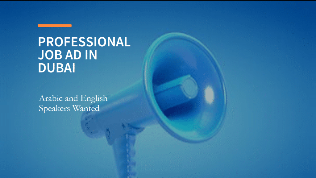 Job opportunities in dubai