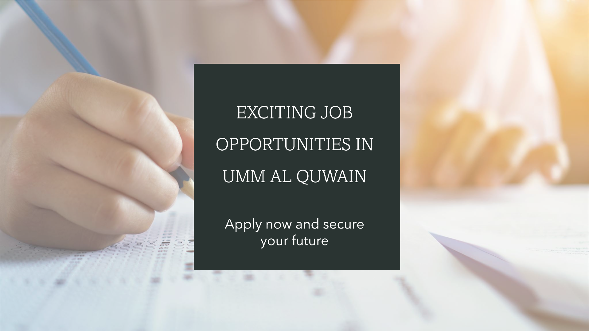 Umm Al Quwain jobs 2024
