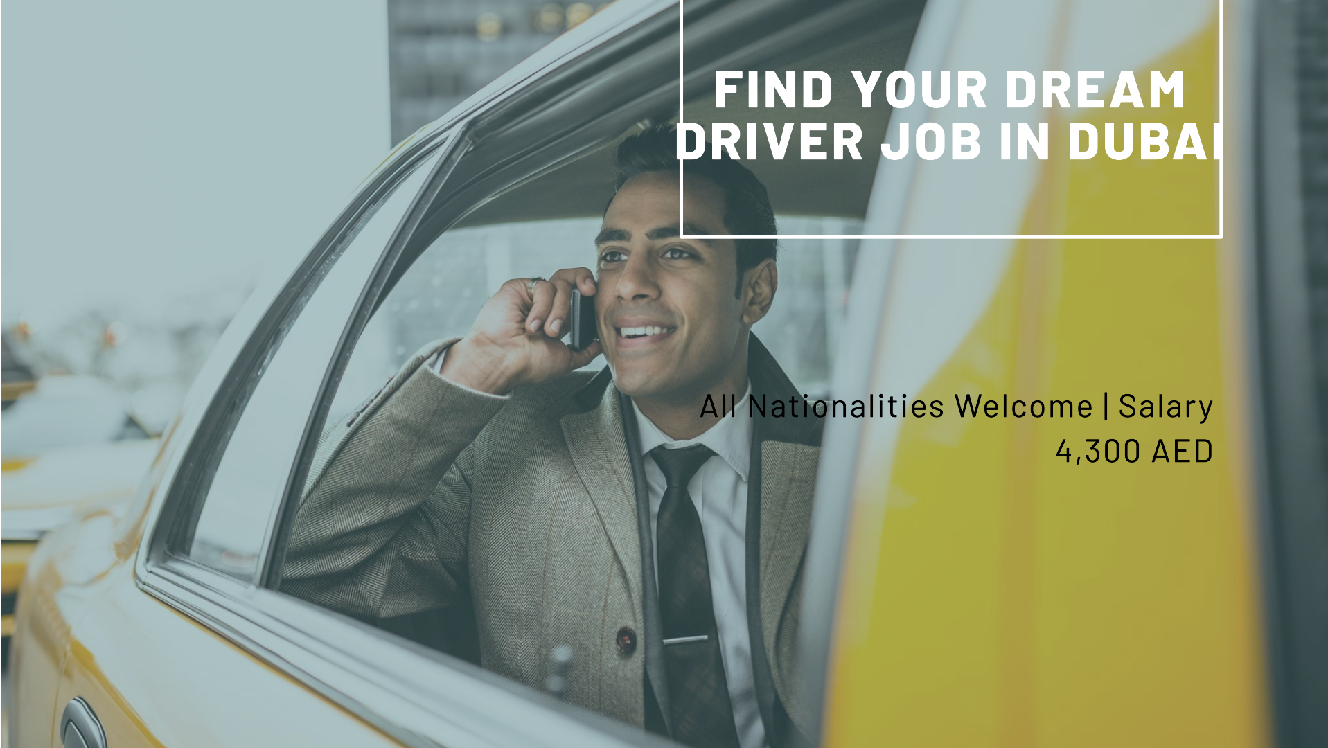 drivers job in dubai for all nationalities with salary 4,300 AED