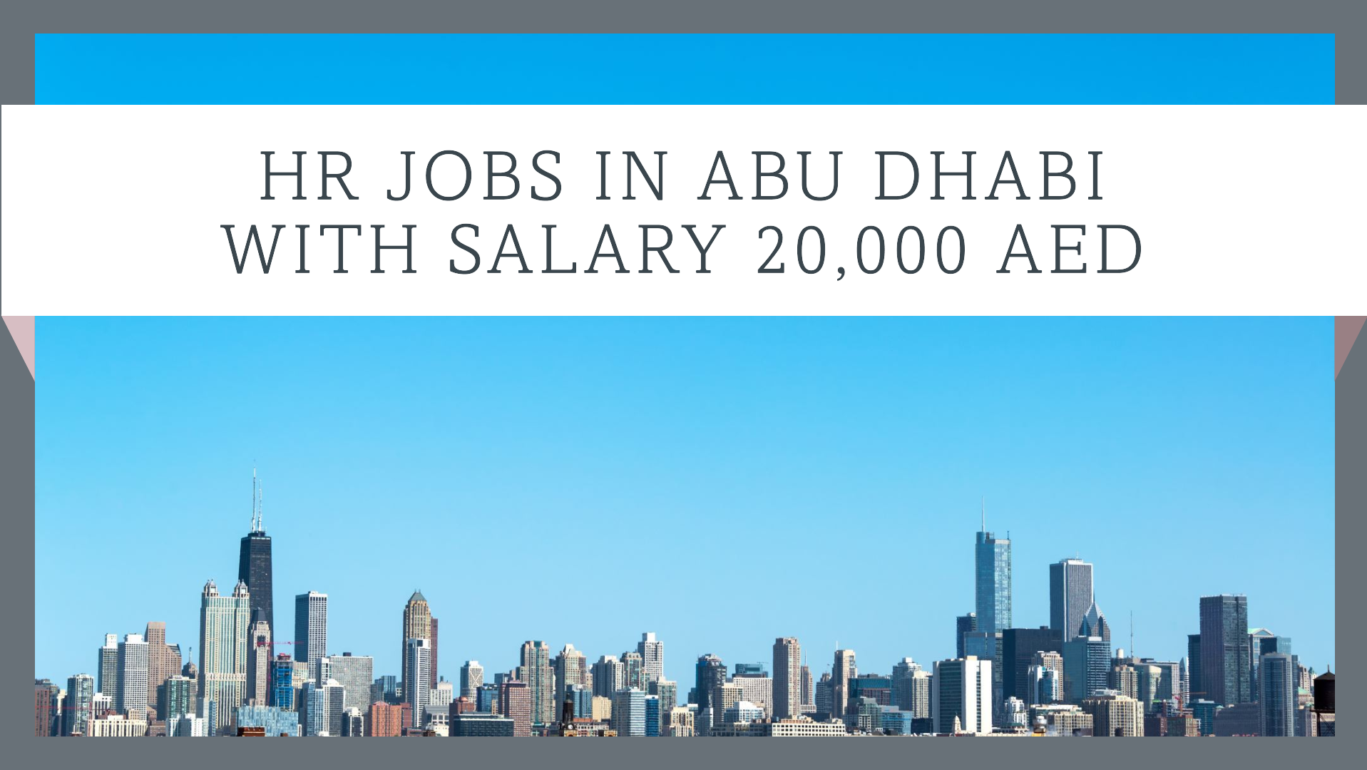 hr jobs in abu dhabi with salary 20,000 AED