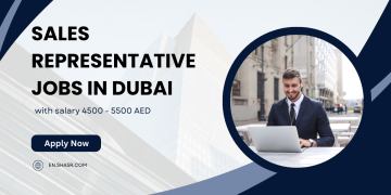 Sales Representative jobs in Dubai with salary 4500 – 5500 AED