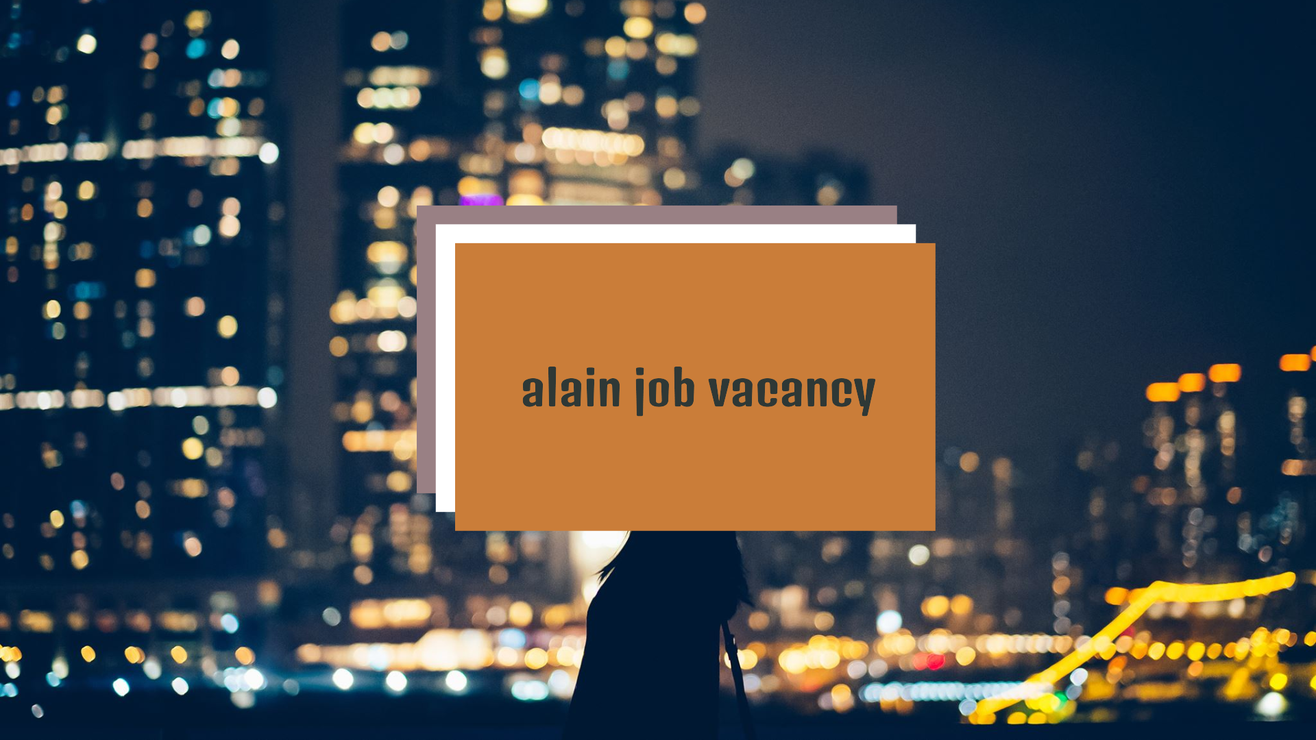 alain job vacancy