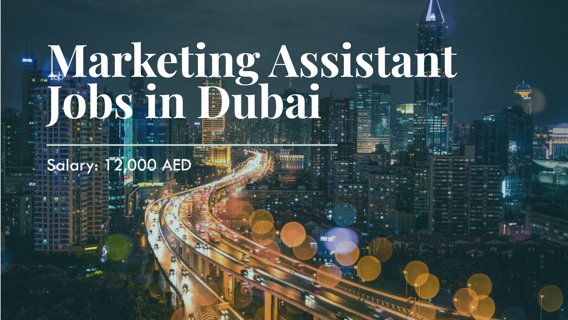 Marketing Assistant jobs in Dubai with Salary 12,000 AED
