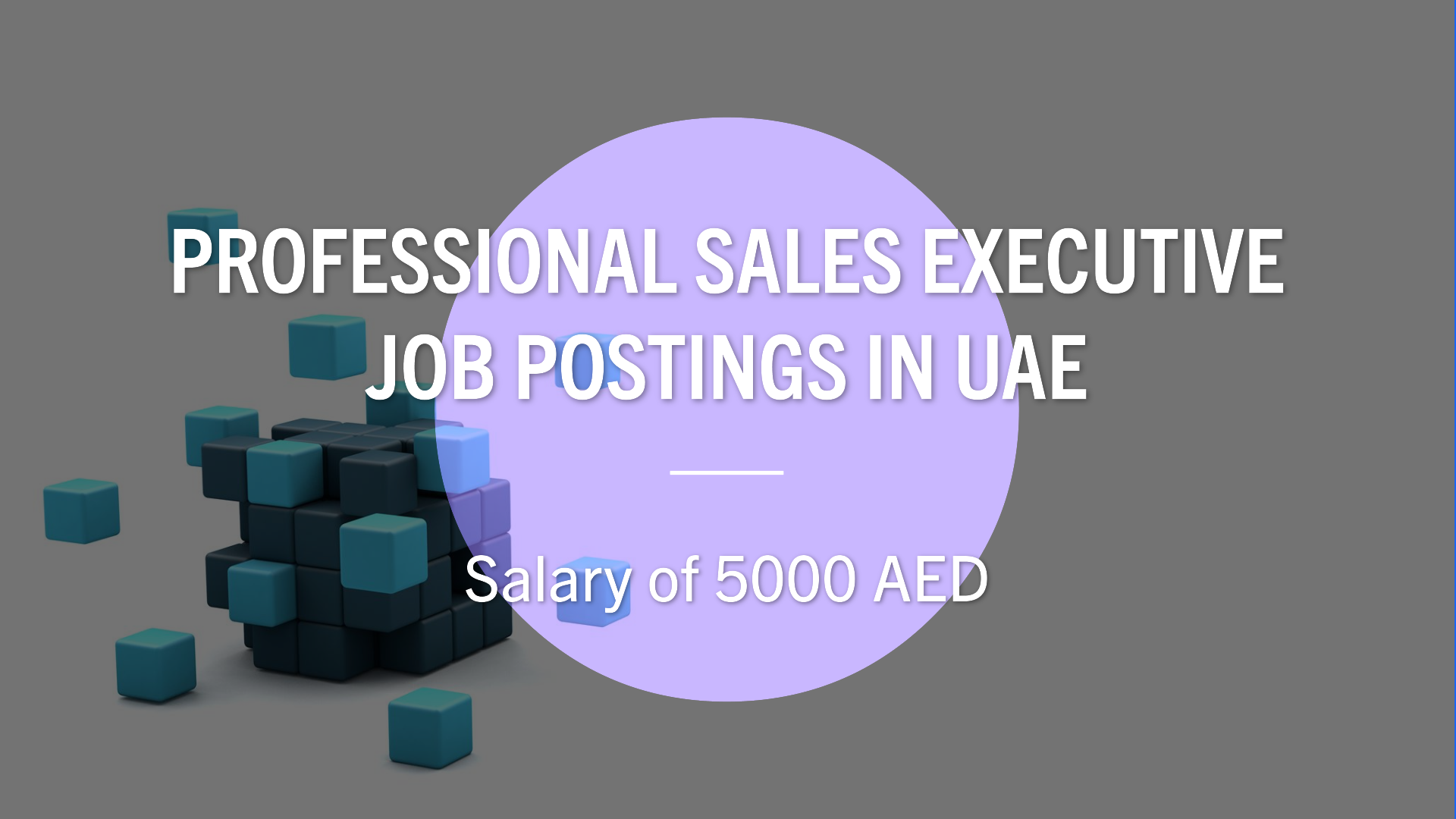 Sales Executive jobs in UAE for Arabic and English speakers with salary 5000 AED