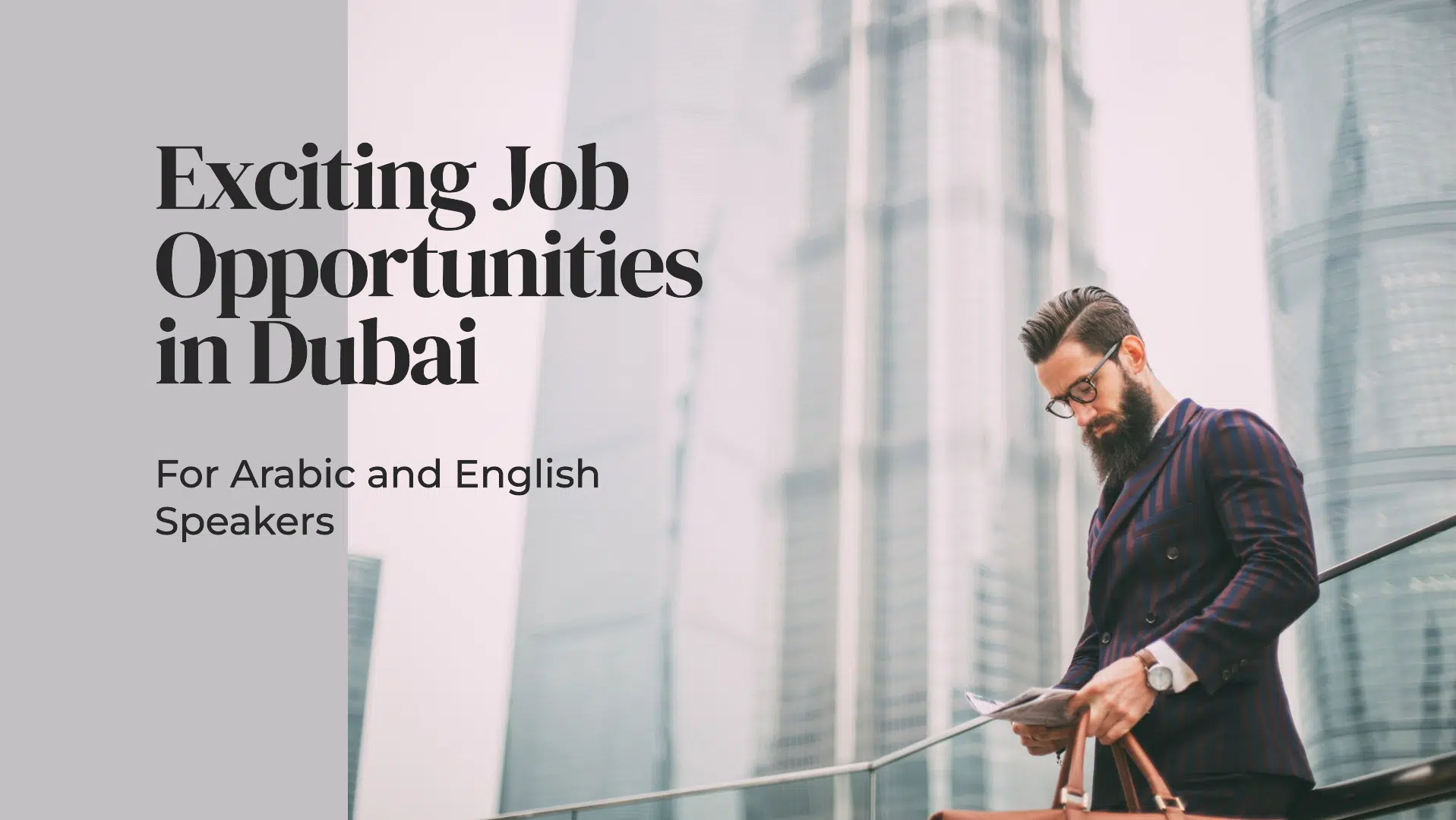 Job opportunities for Arabic and English speakers in Dubai