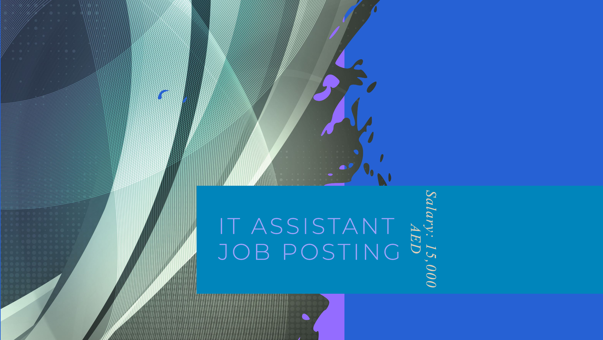 IT Assistant jobs Abu Dhabi with salary 15,000 AED