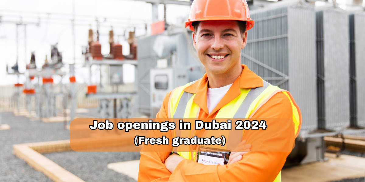 Job openings in Dubai 2024 (Fresh graduate)