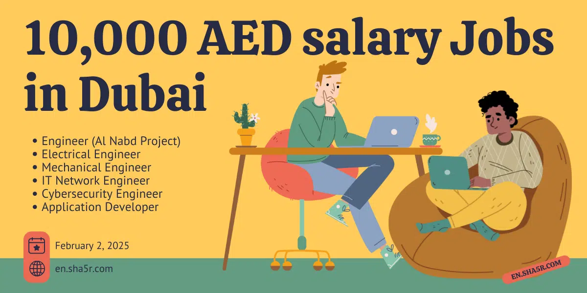 10,000 AED salary jobs in Dubai no experience