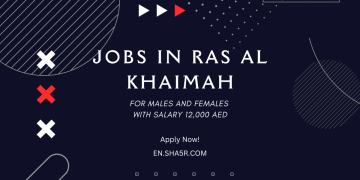 Jobs in Ras al Khaimah for males and females with salary 12,000 AED