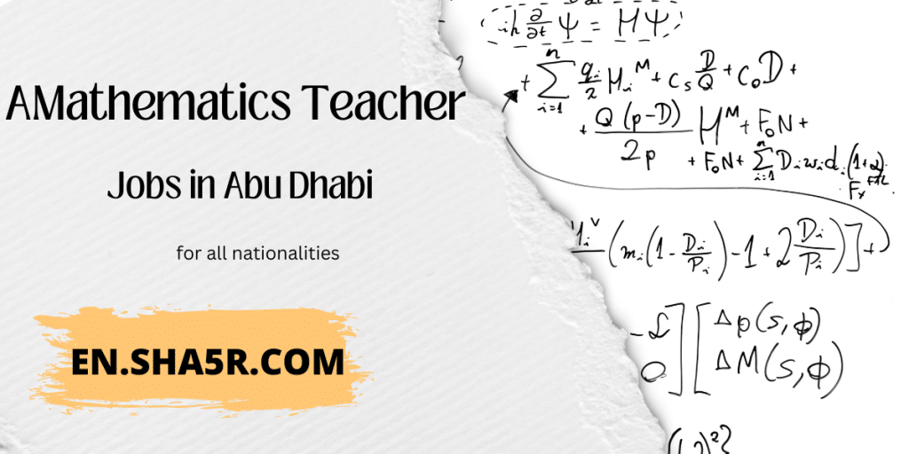 Mathematics Teacher jobs in Abu Dhabi