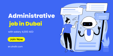 Administrative jobs in Dubai with salary 4,000 AED 