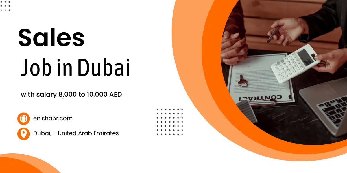 Sales job in Dubai