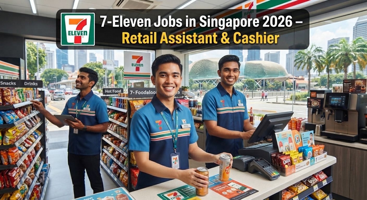 7-Eleven Jobs in Singapore 2026 – Retail Assistant & Cashier
