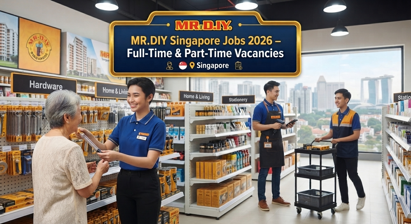 MR.DIY Singapore Jobs 2026 – Full-Time & Part-Time Vacancies