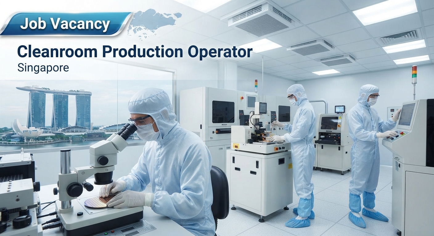 Job Vacancy Cleanroom Production Operator Singapore