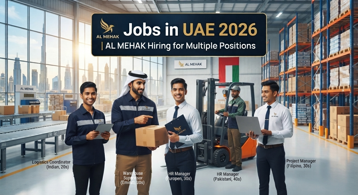 Jobs in UAE 2026 | AL MEHAK Hiring for Multiple Positions