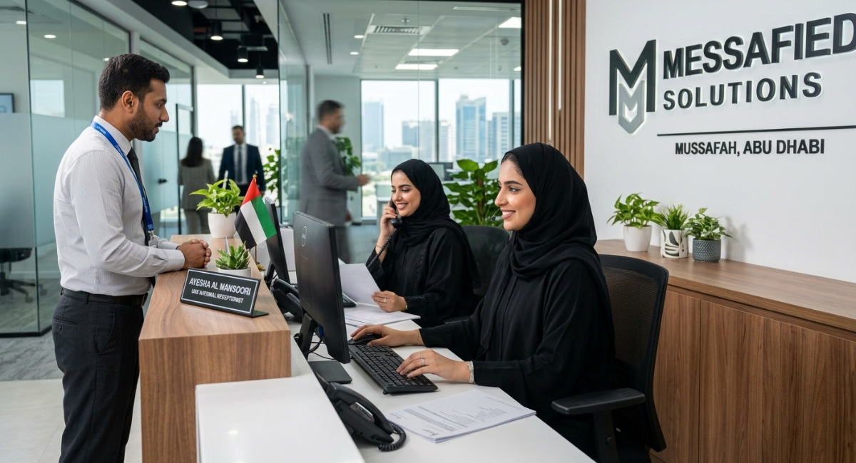 Receptionist Jobs in Abu Dhabi – Female UAE Nationals in Mussafah